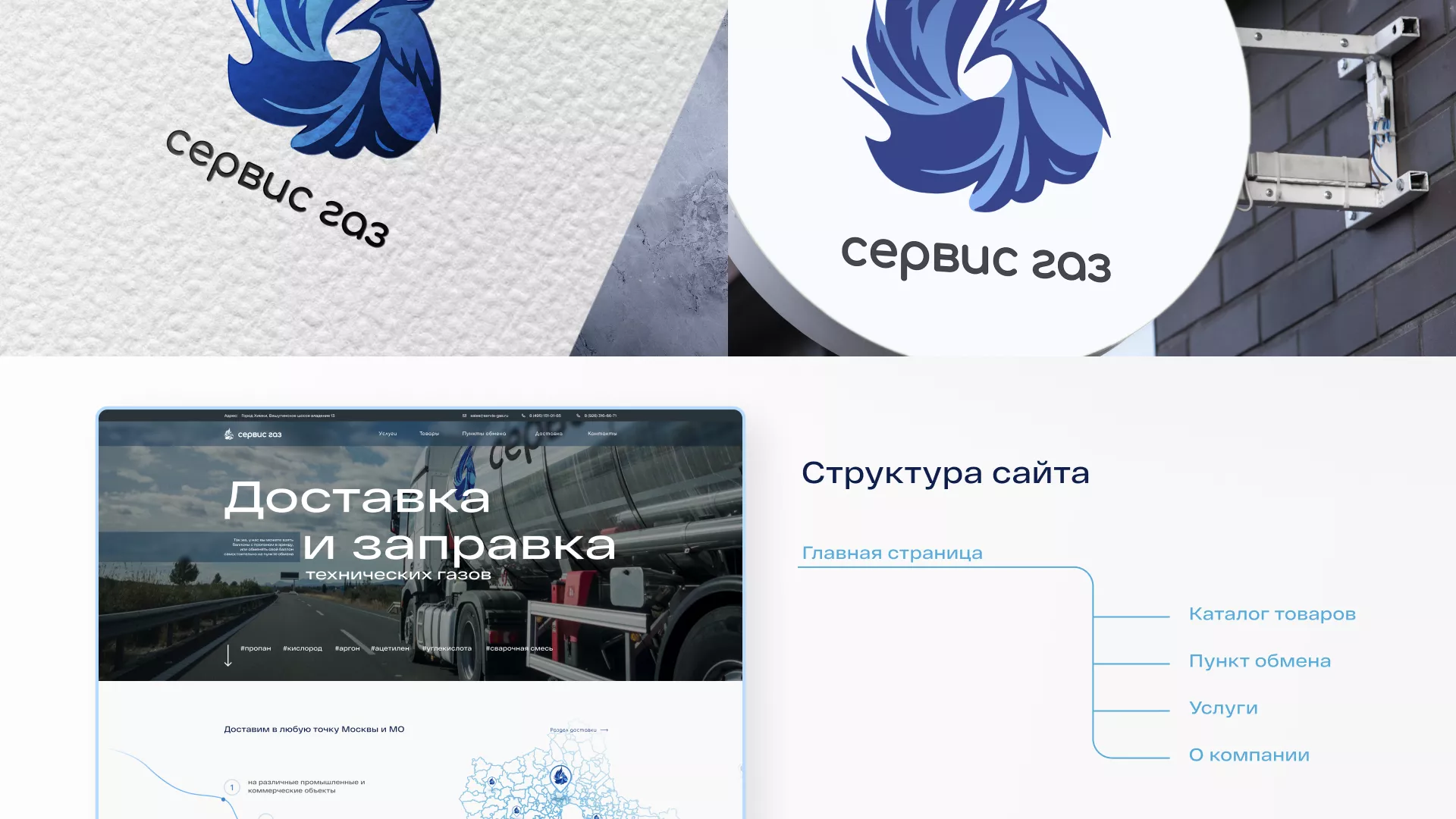 Создание сайта компании «Сервис газ» в Горнозаводске