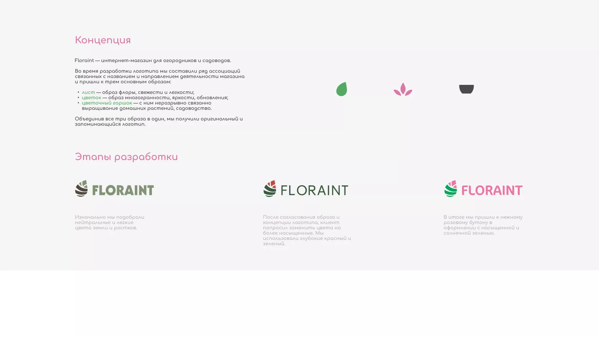 Создание логотипа и интернет-магазина «FLORAINT» в Горнозаводске