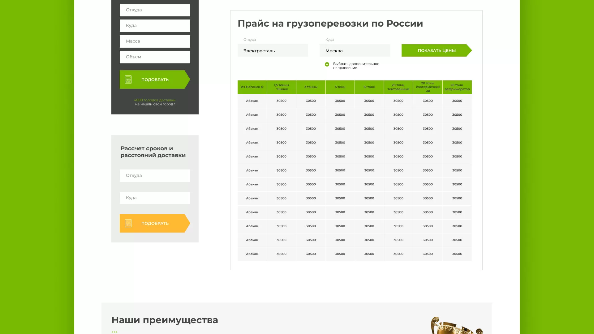 Разработка логотипа и сайта компании «Инком-Логистика» в Горнозаводске