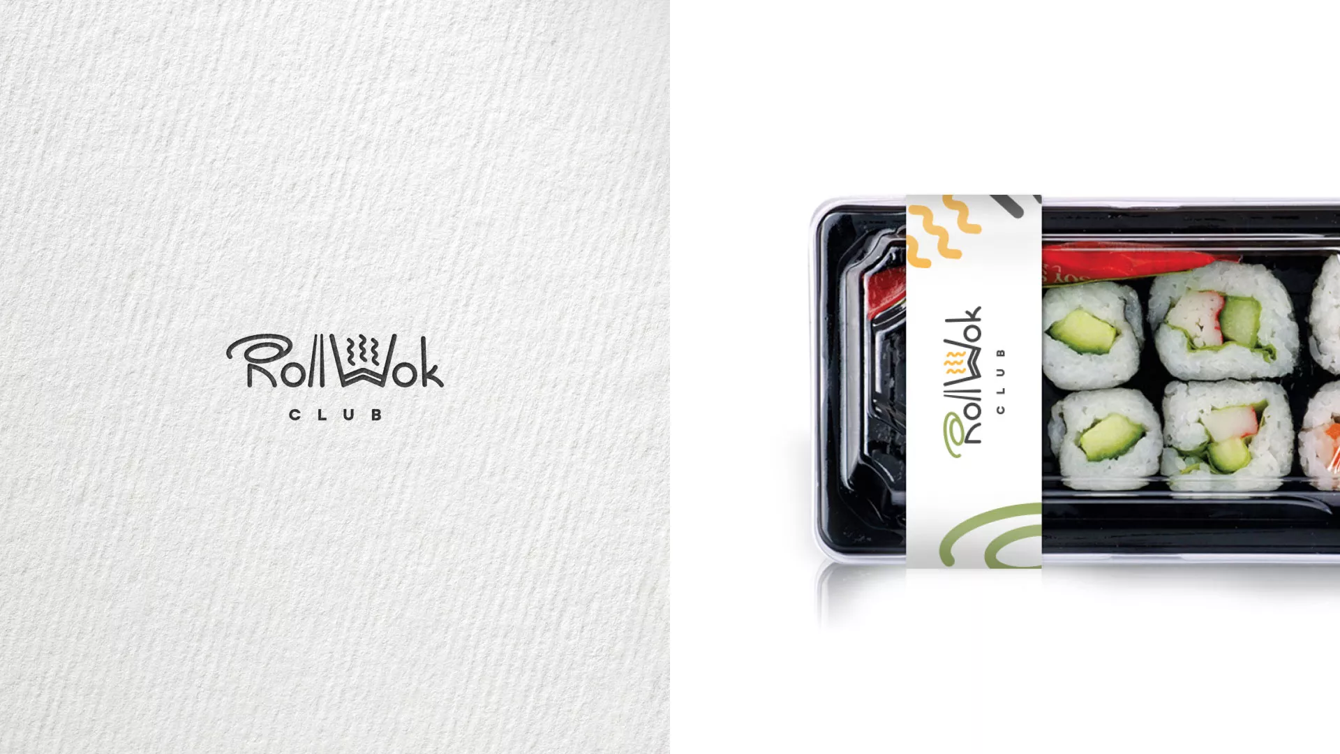 Создание дизайна упаковки суши-бара «Roll Wok Club» в Горнозаводске